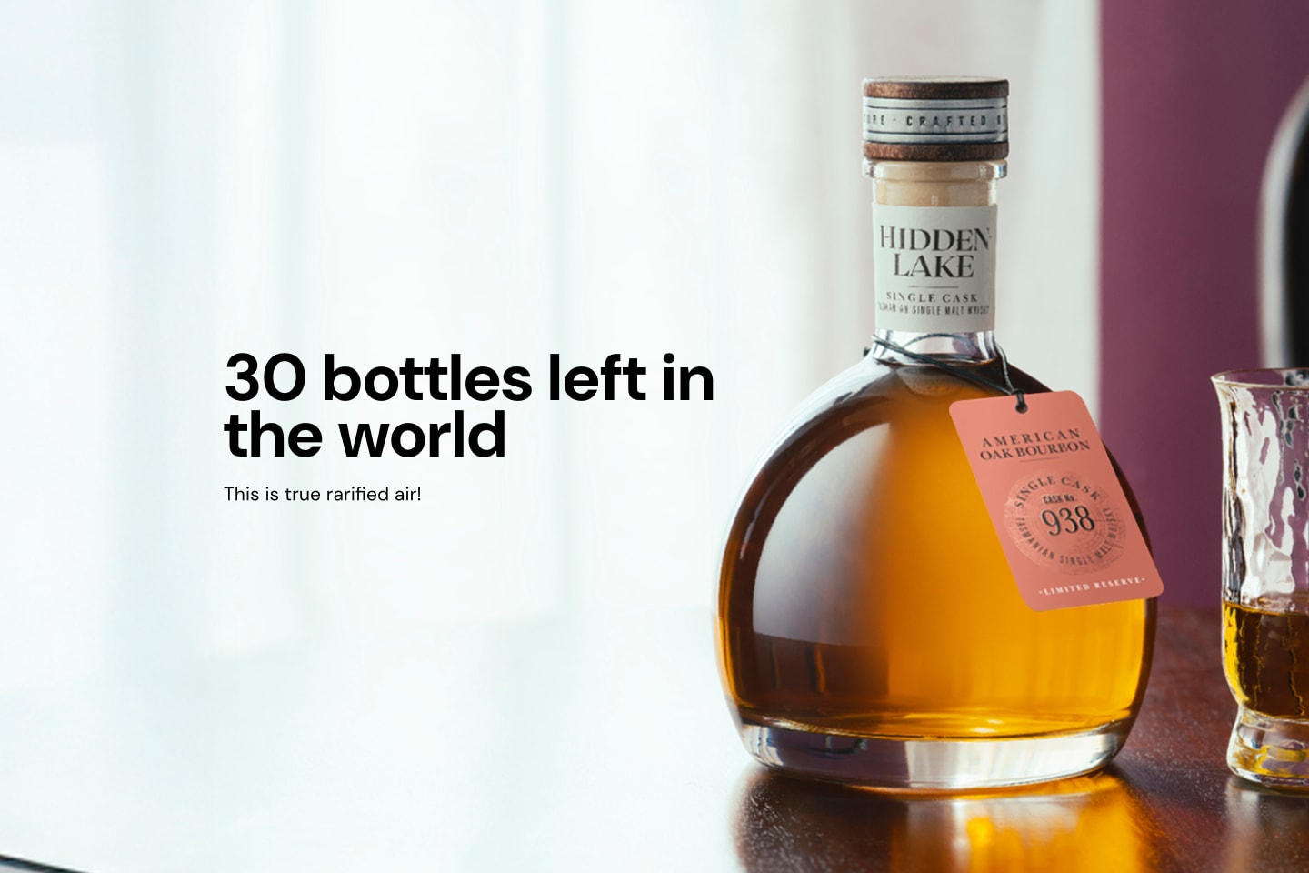 Hidden Lake No. 938 American Oak Bourbon Cask Single Malt 700mL