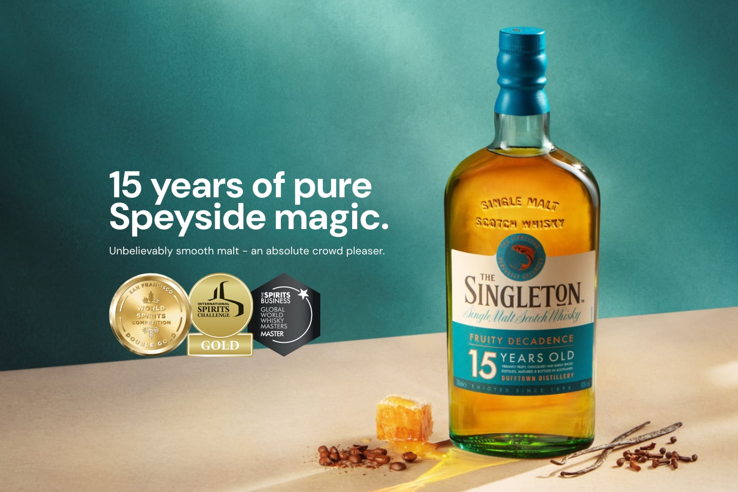 The Singleton of Dufftown 15 Year Old Single Malt Scotch 700mL