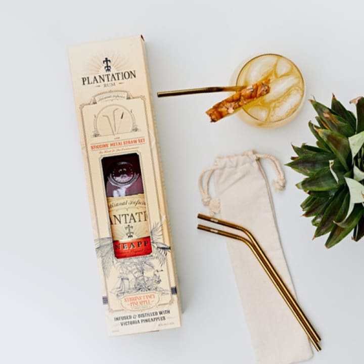 Plantation Stiggins' Fancy Pineapple Rum Gift Pack Rum 700mL