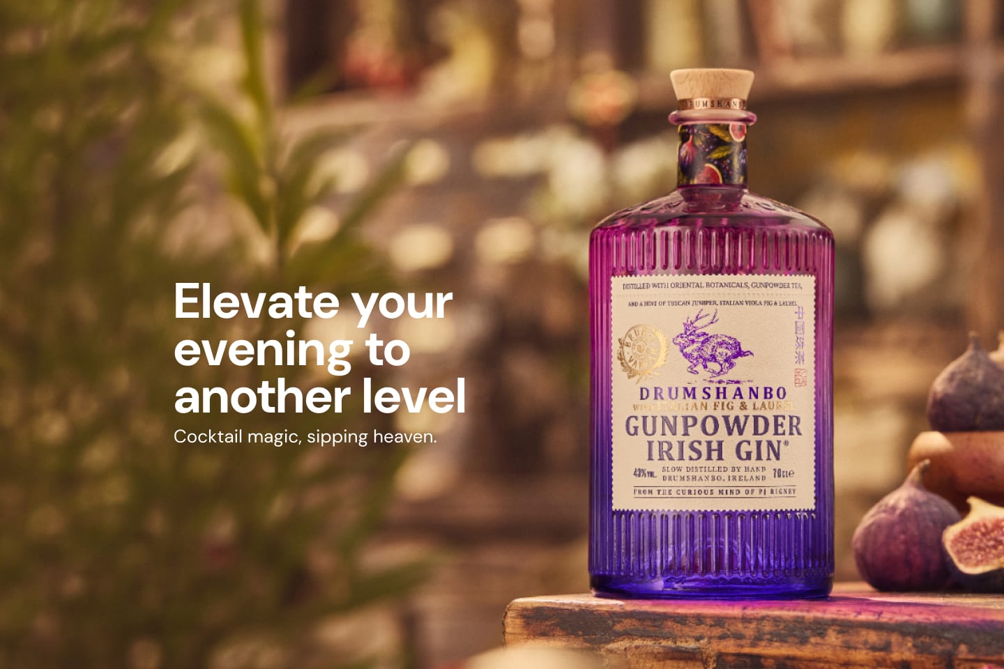 Drumshanbo Gunpowder Italian Fig and Laurel Irish Gin 700mL