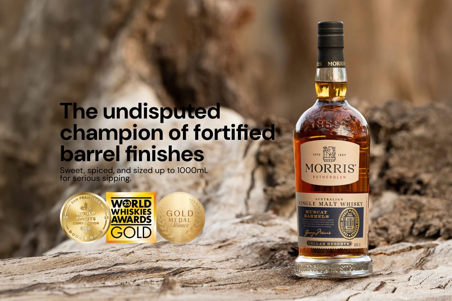 Morris Whisky Muscat Barrel Australian Whisky 1000mL
