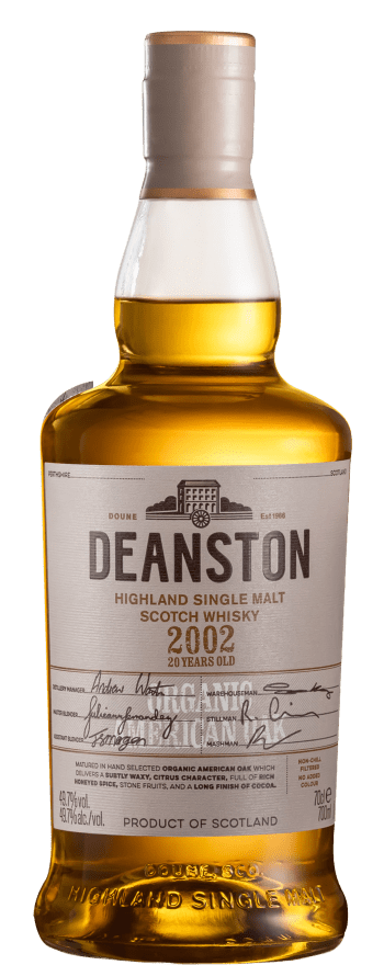 Deanston 20 Year Old Organic American Oak Scotch 2002 700mL