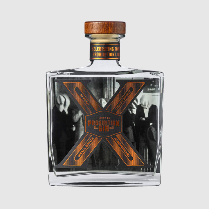 Prohibition Liquor Co. 10 Year Anniversary Gin 500mL
