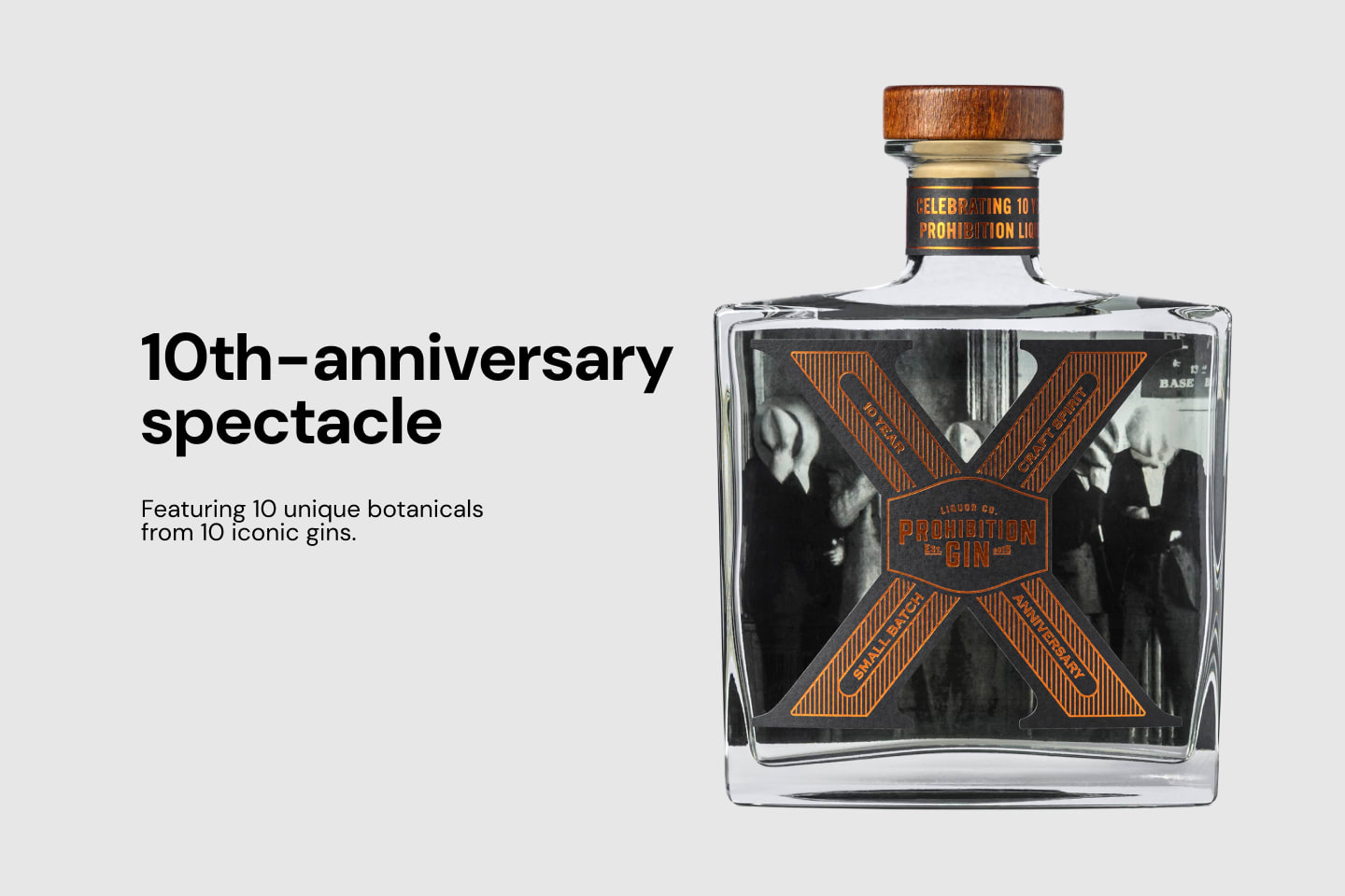 Prohibition Liquor Co. 10 Year Anniversary Gin 500mL