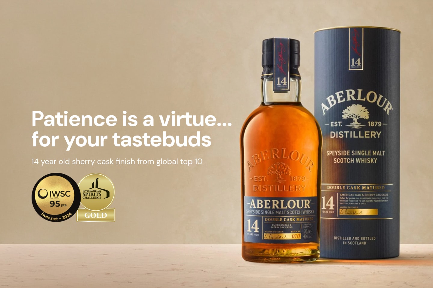 Aberlour 14 Year Old Double Cask Matured Single Malt 700mL