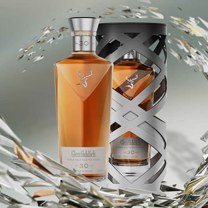 Glenfiddich 30 Year Old 'Suspended Time' Single Malt Scotch Whisky 700mL