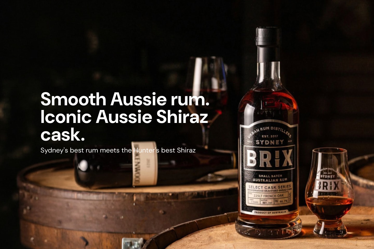 Brix Select Cask Series #005 Brokenwood Shiraz Cask Australian Rum 700mL