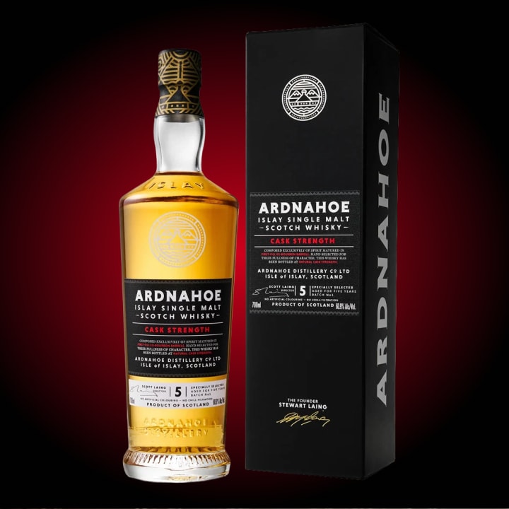 Ardnahoe 5 Year Old Cask Strength #2 Single Malt Scotch Whisky 700mL