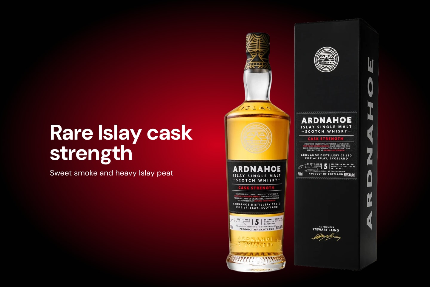 Ardnahoe 5 Year Old Cask Strength #2 Single Malt Scotch Whisky 700mL