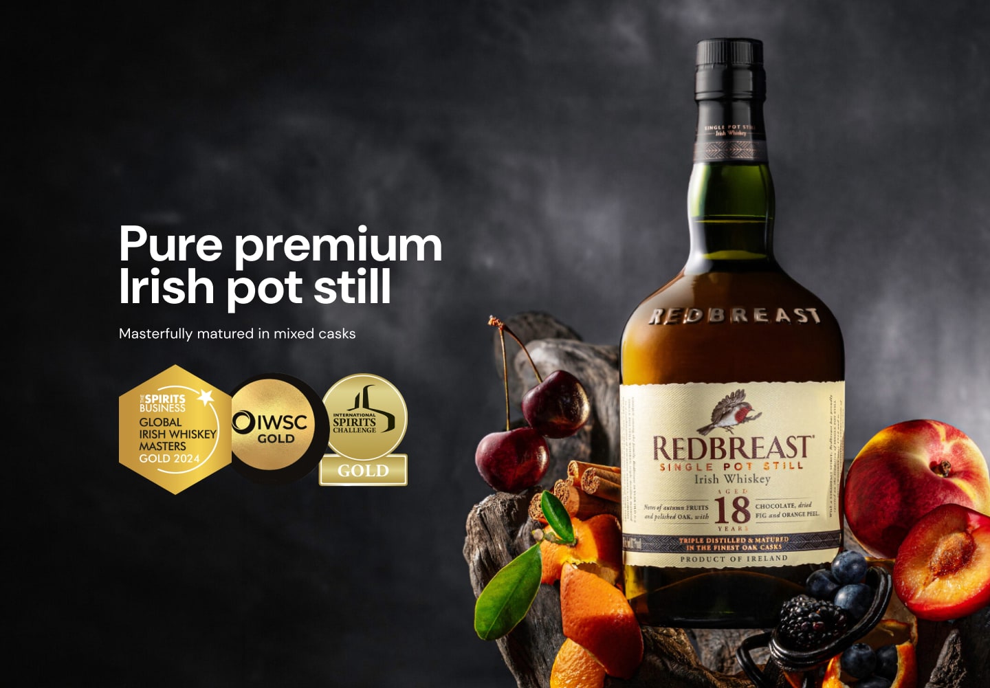 Redbreast 18 Year Old Single Pot Still Irish whiskey 700mL