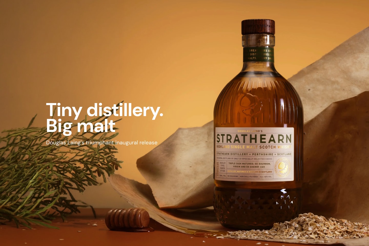 Strathearn Inaugural Release Highland Single Malt Scotch Whisky 700mL