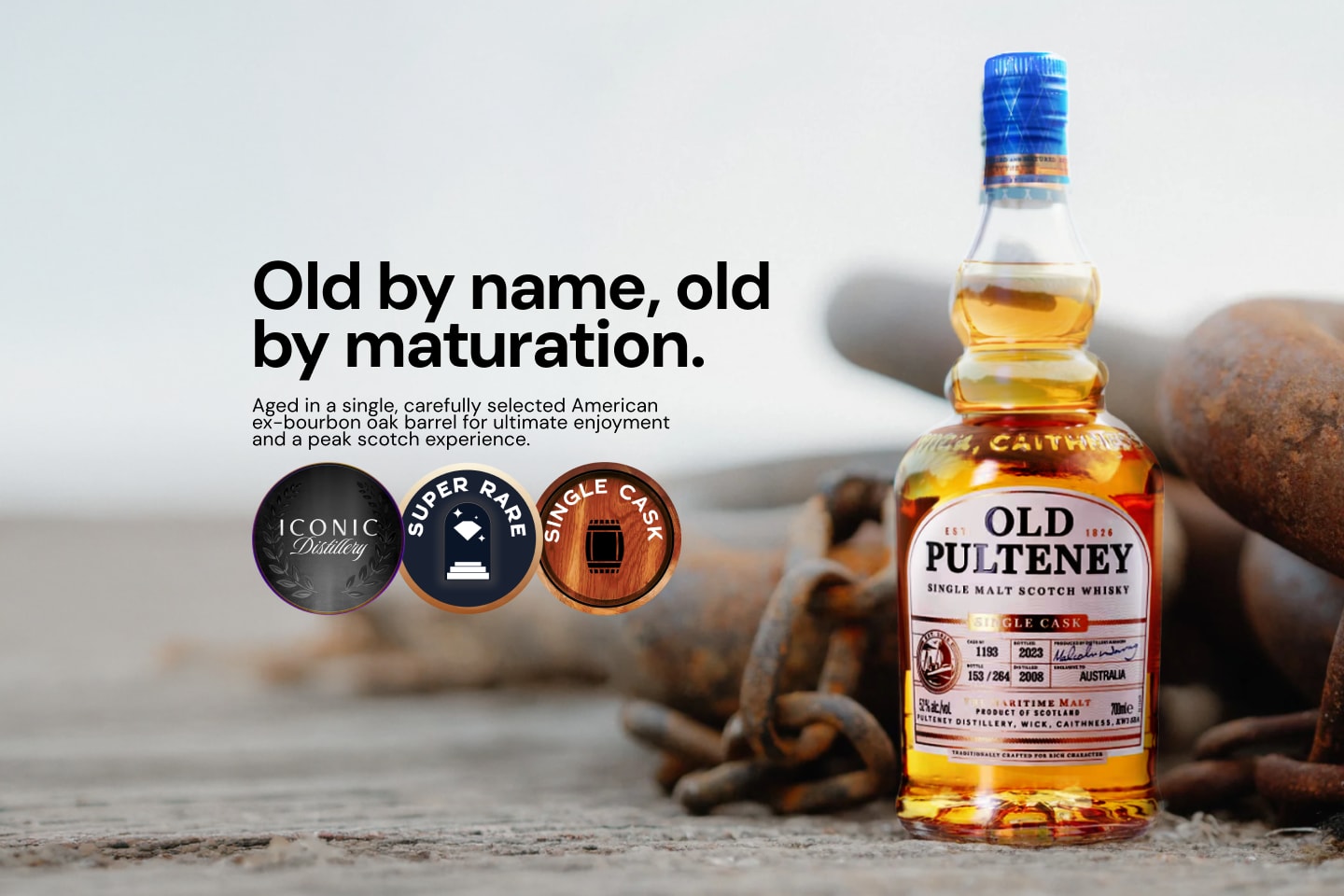 Old Pulteney 15 Year Old Single Cask #1193 700mL