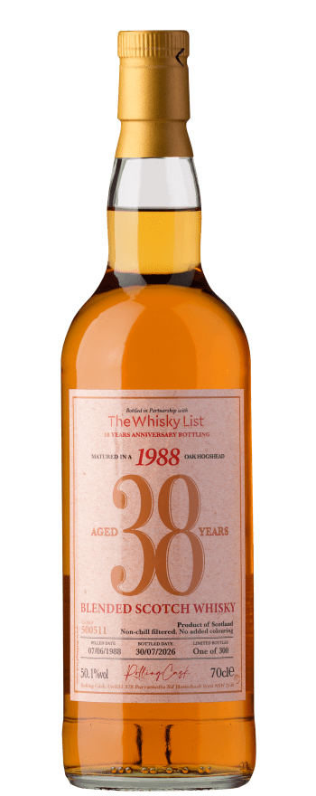 Rolling Cask TWL 38 Year Old Blended Scotch Whisky 700mL