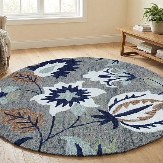 Aurora Curve Handmade Wool carpet