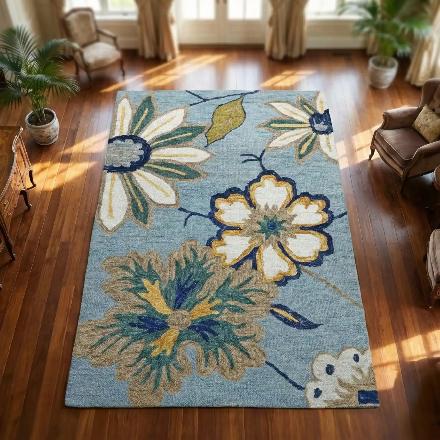 Sky Garden Bloom woolen carpet