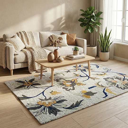 Grey Vine Garden Carpet