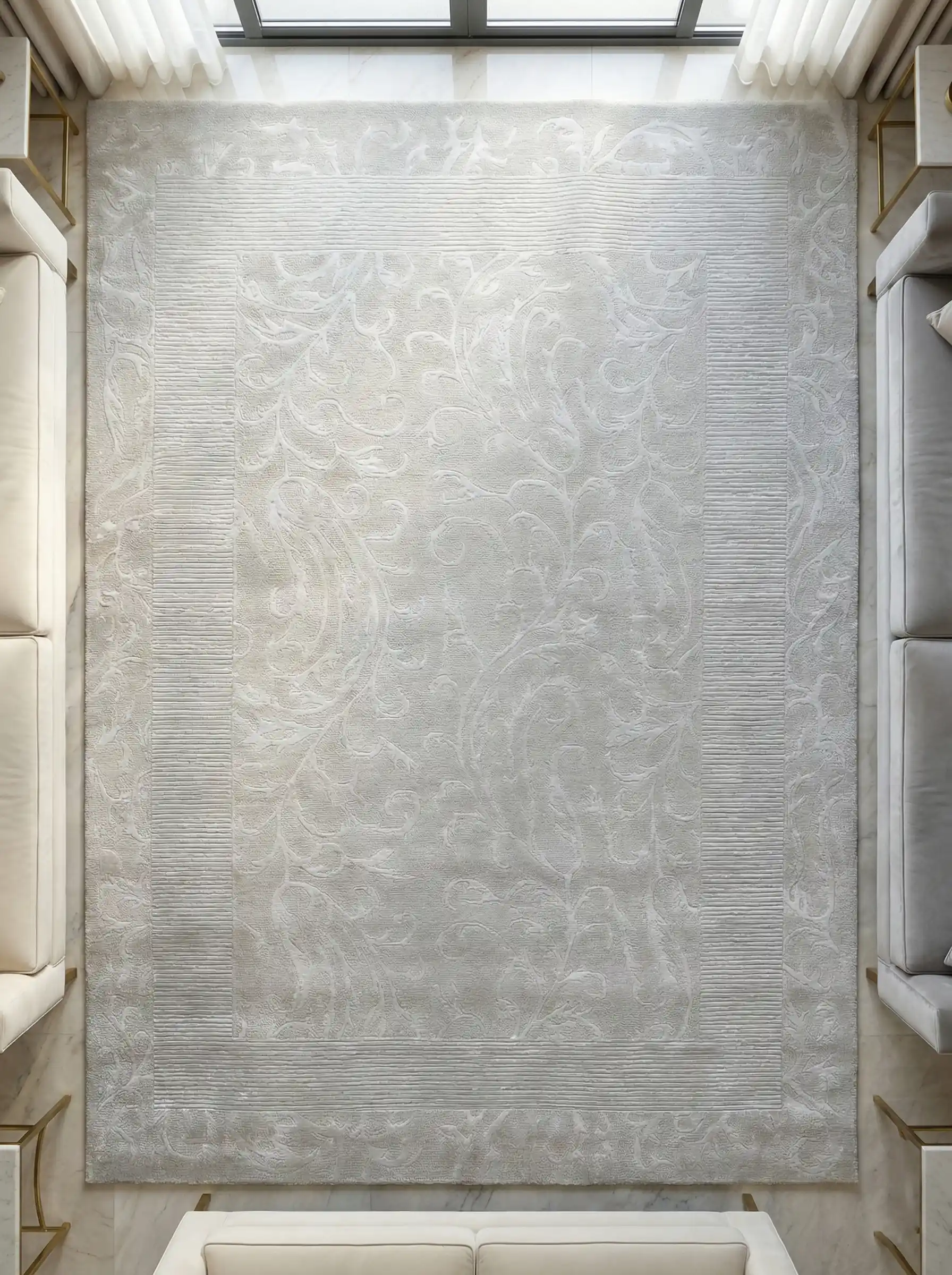 Pearl Textured Viscose carpet