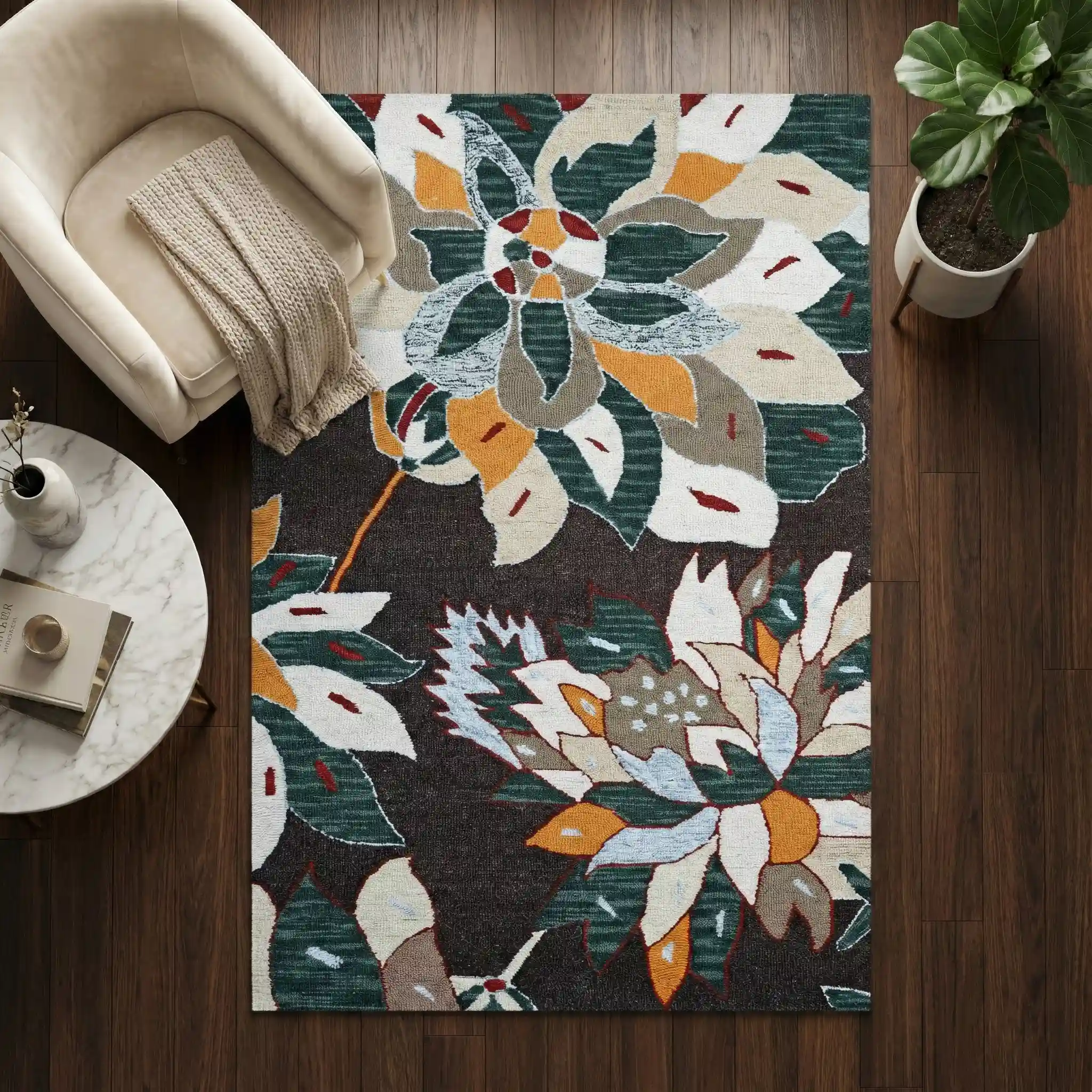 The Earth & Flora Statement carpet