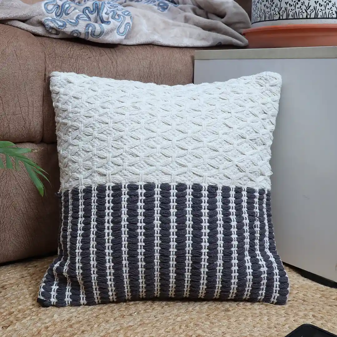 Two-Tone Honeycomb Cushion