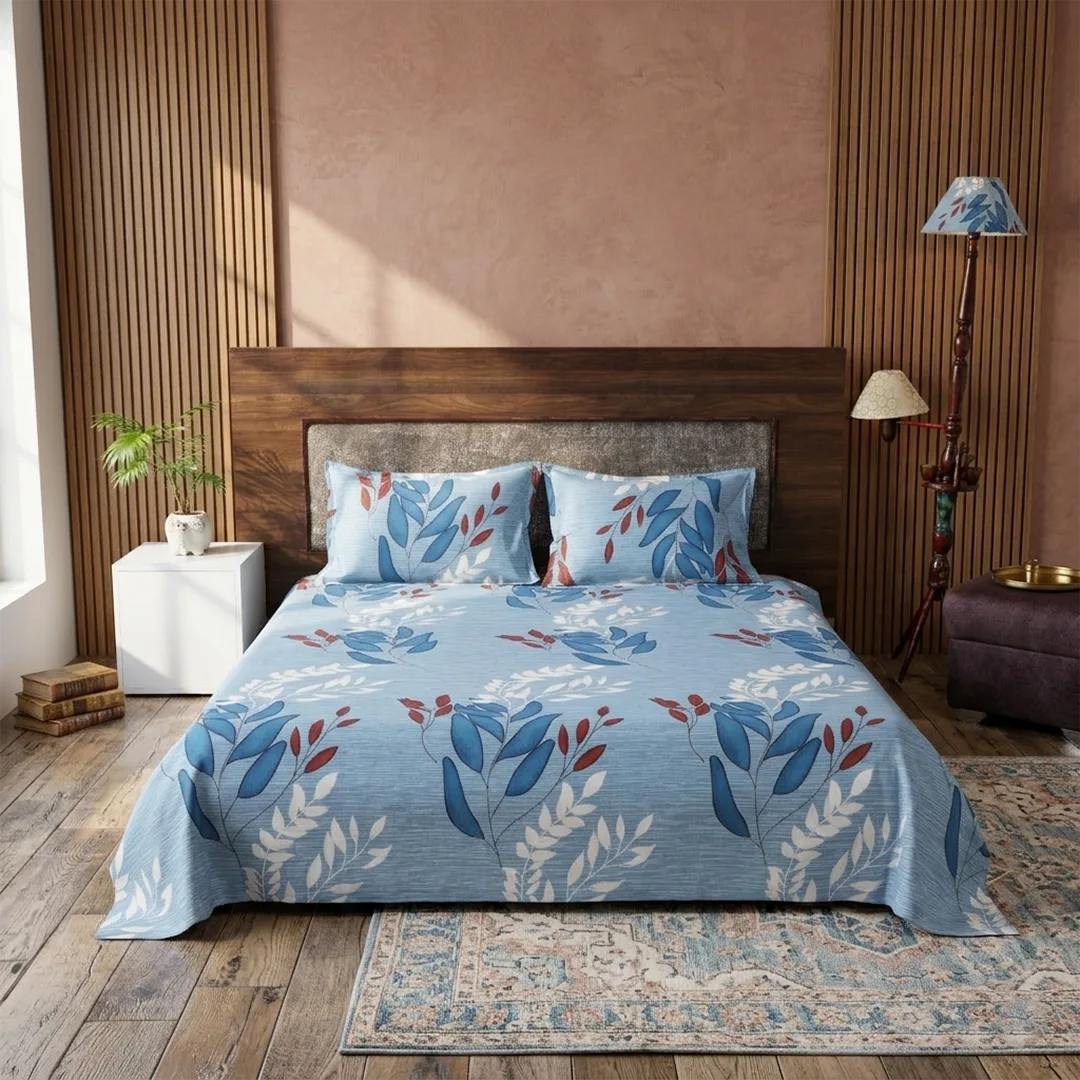 indigo royal king size bedsheet