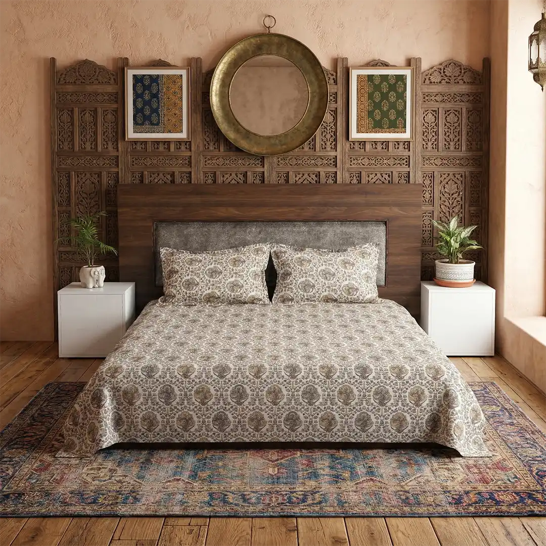 tribal weave king size bedsheet