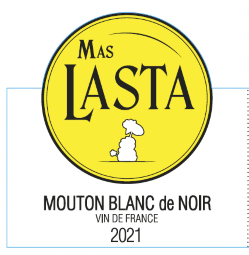 Mas Lasta Mouton Blanc de Noir 2021 Living Wine