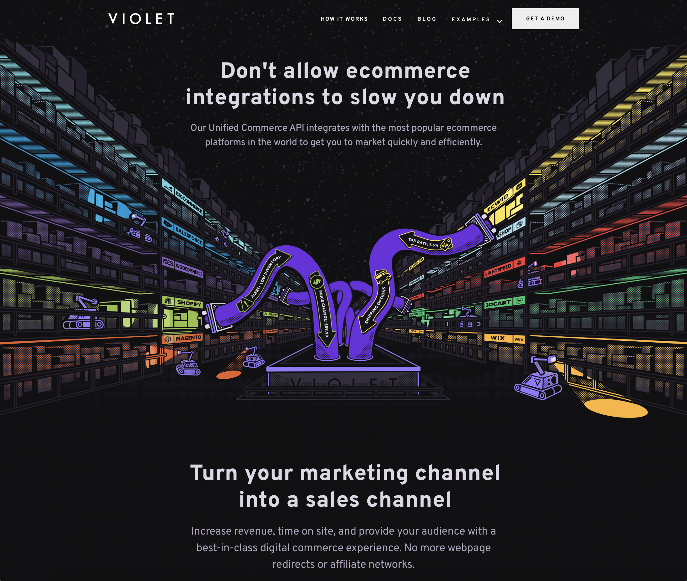 Violet Landing Page