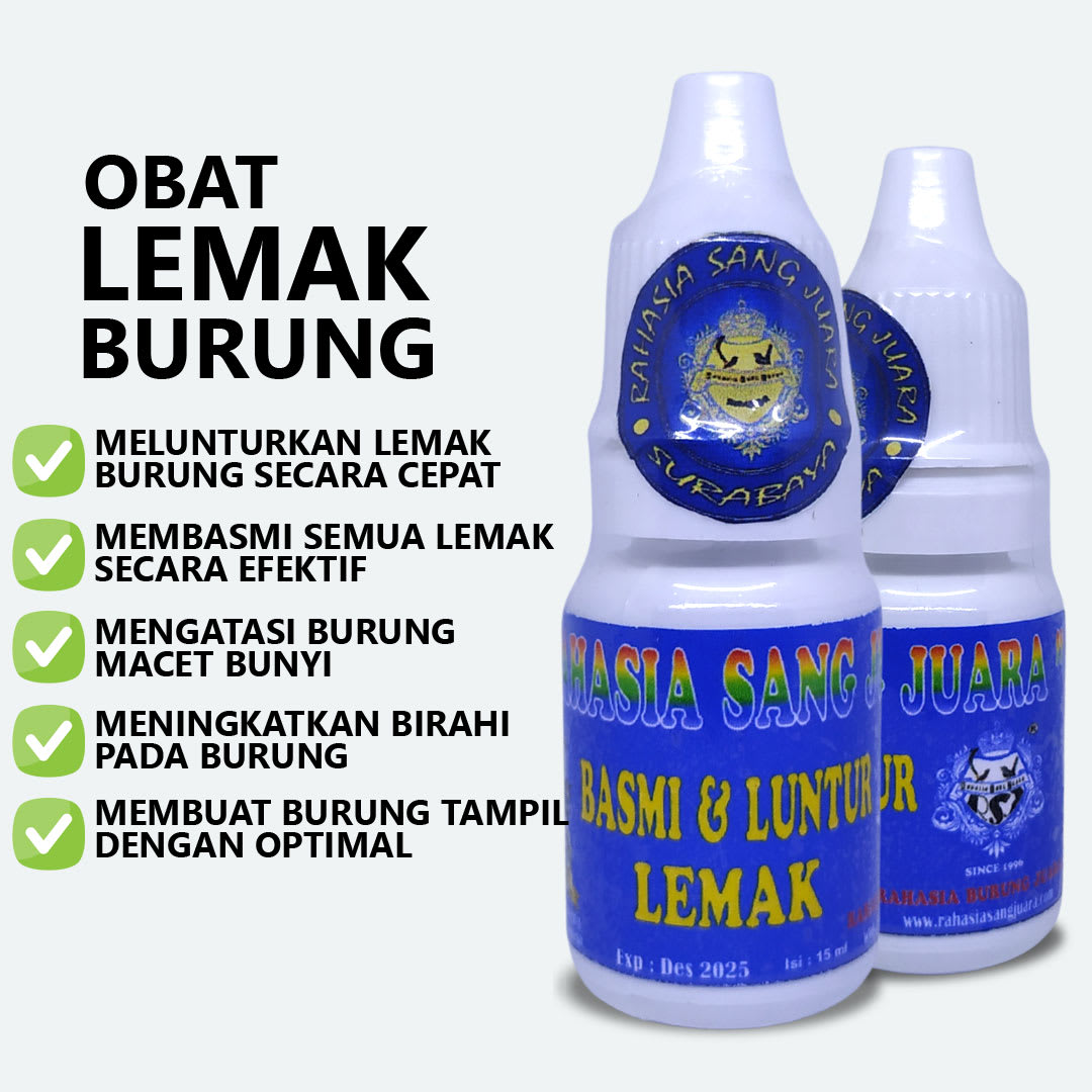 Obat Peluntur Lemak Burung