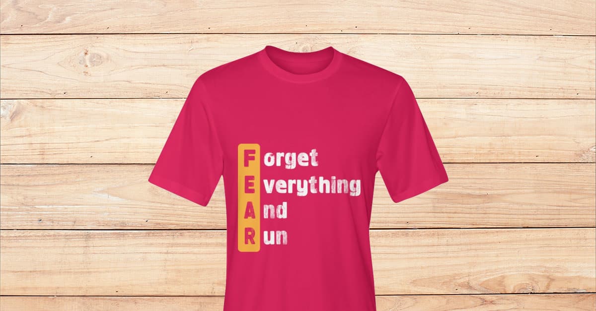 FEAR running t-shirts and running clothes - Viralstyle