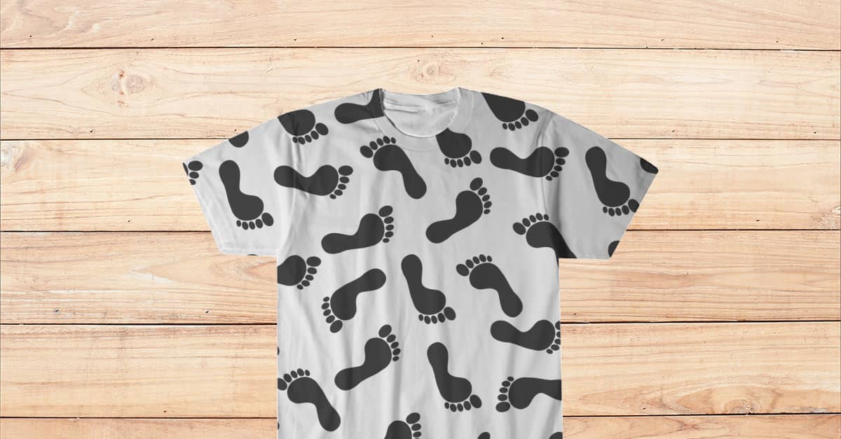 Footprint Full Print T Shirt - Viralstyle