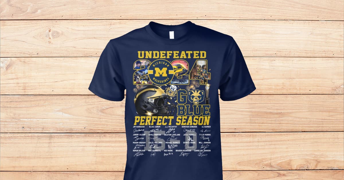 Limited Edition 2 Sided Undefeadted 15-0 Michigan - Viralstyle