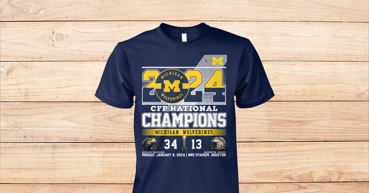 Limited Edition 2 Sided Michigan CFP National Champions 2024 - Viralstyle