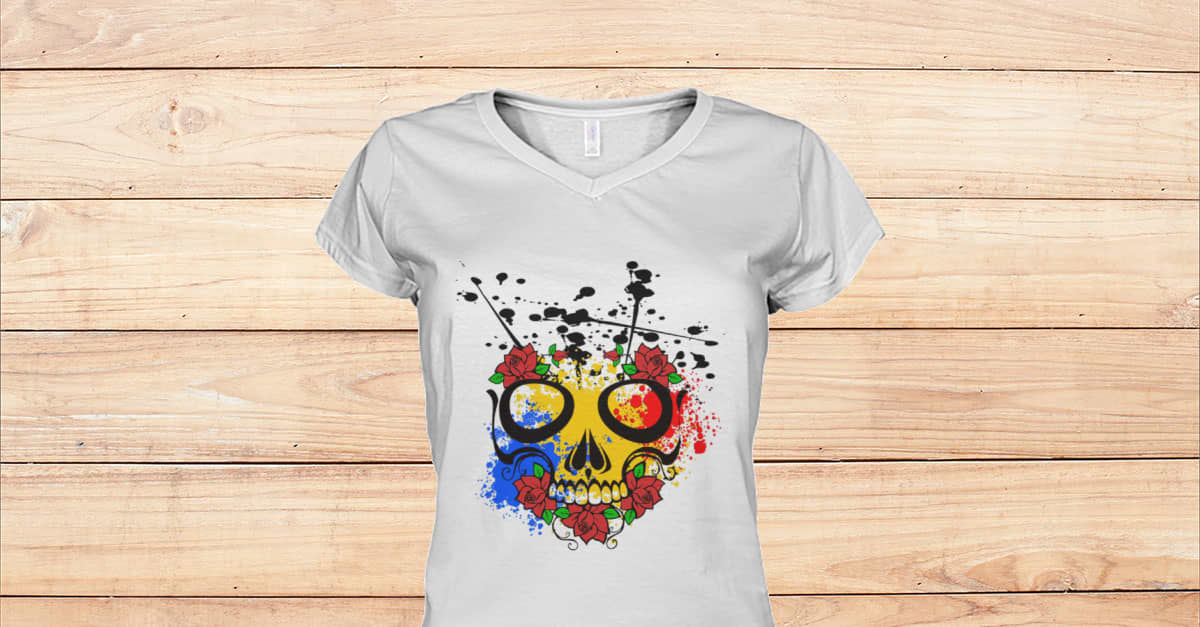 Flowered Skull - Viralstyle