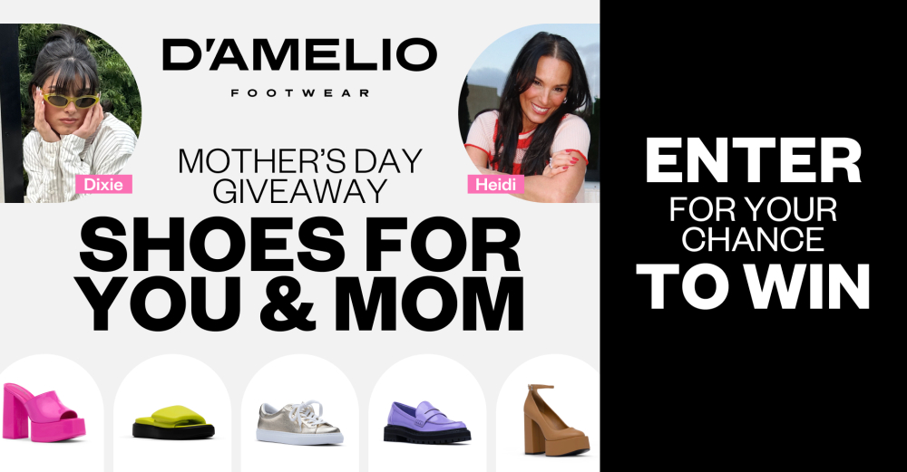 D'Amelio Footwear Mother's Day Giveaway