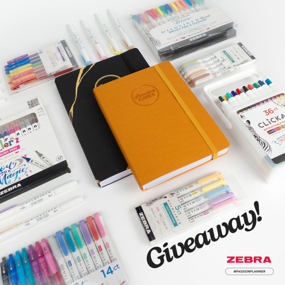 Passion Planner x Zebra Pen Giveaway Nominate an Educator to WIN! 📚🌈