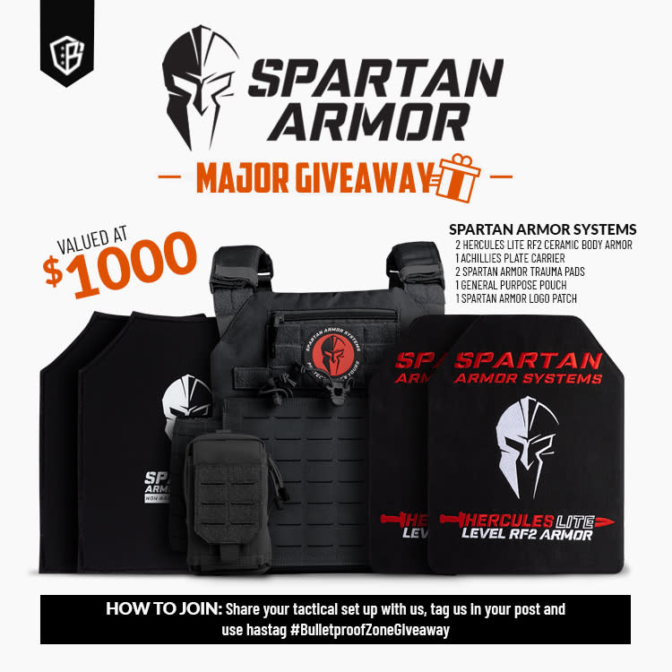 Win a Spartan Armor Systems Bundle Valued at 1000!