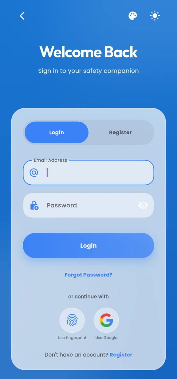 Login Screen