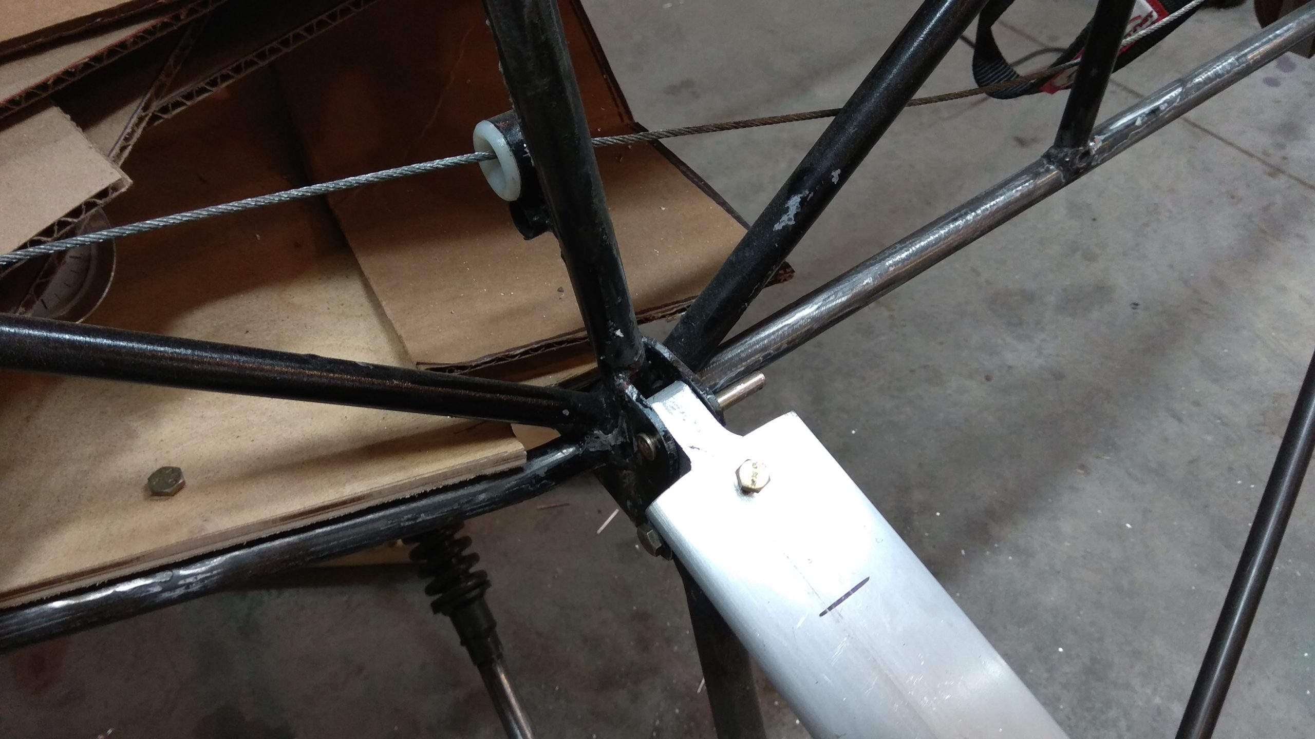 Install wings by mounting to the fuselage and adding attaching hardware (Struts) Legal Eagle