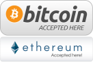 Bitcoin and Ethereum Accepted