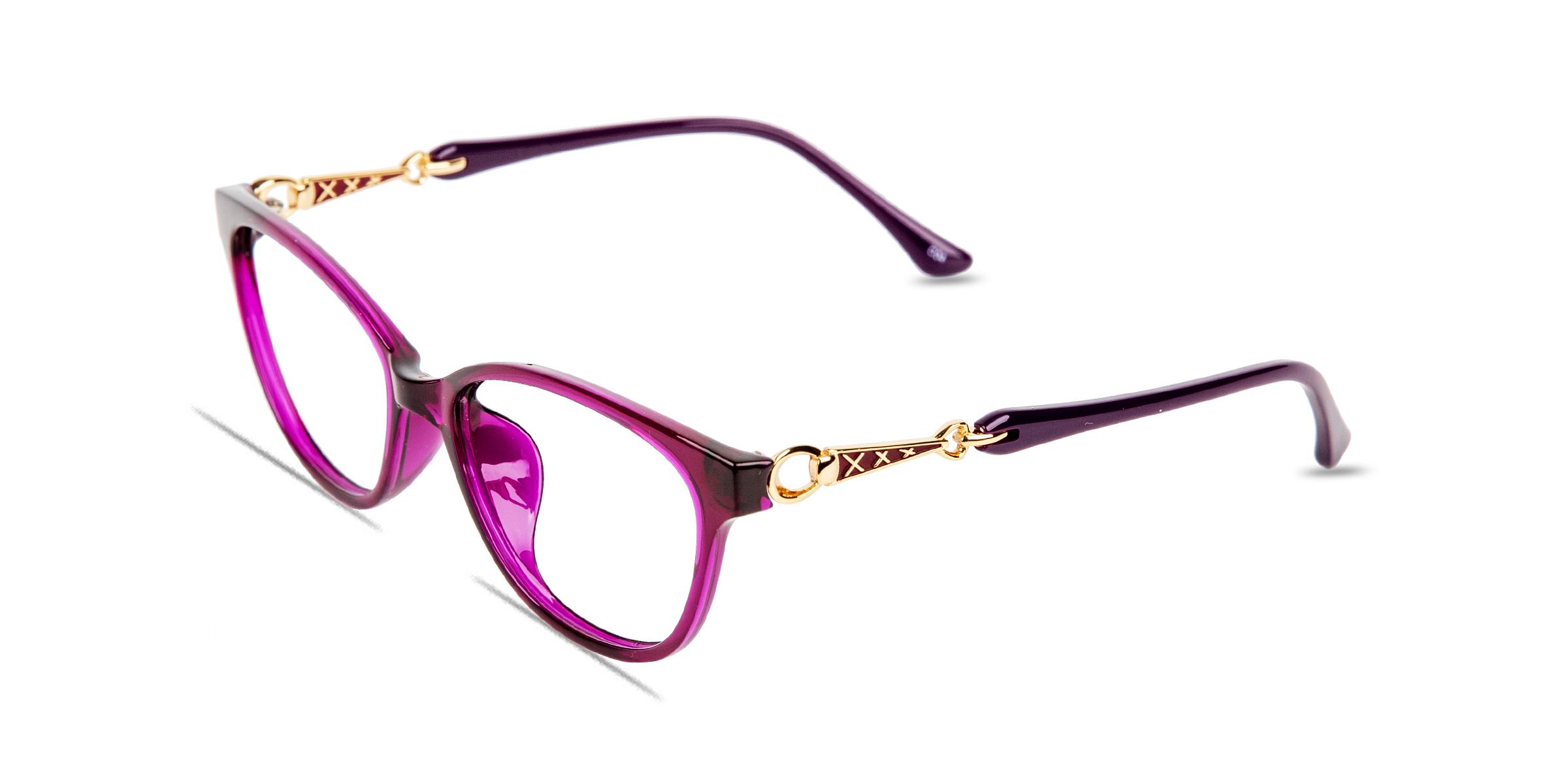 Estelle Oval Purole Eyeglasses Viskle