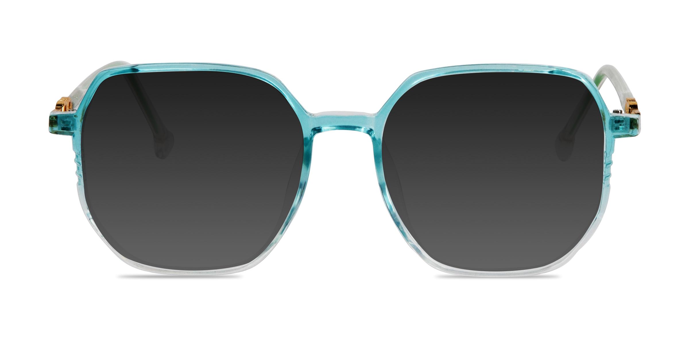 Dillon Square Green Sunglasses Viskle