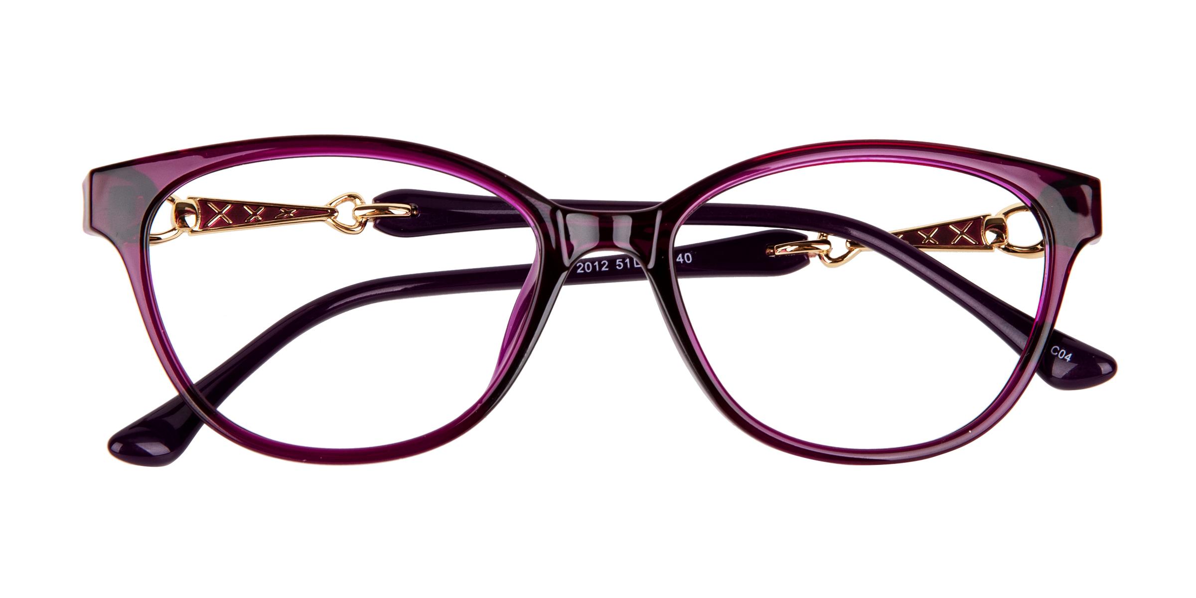 Estelle Oval Purole Eyeglasses Viskle