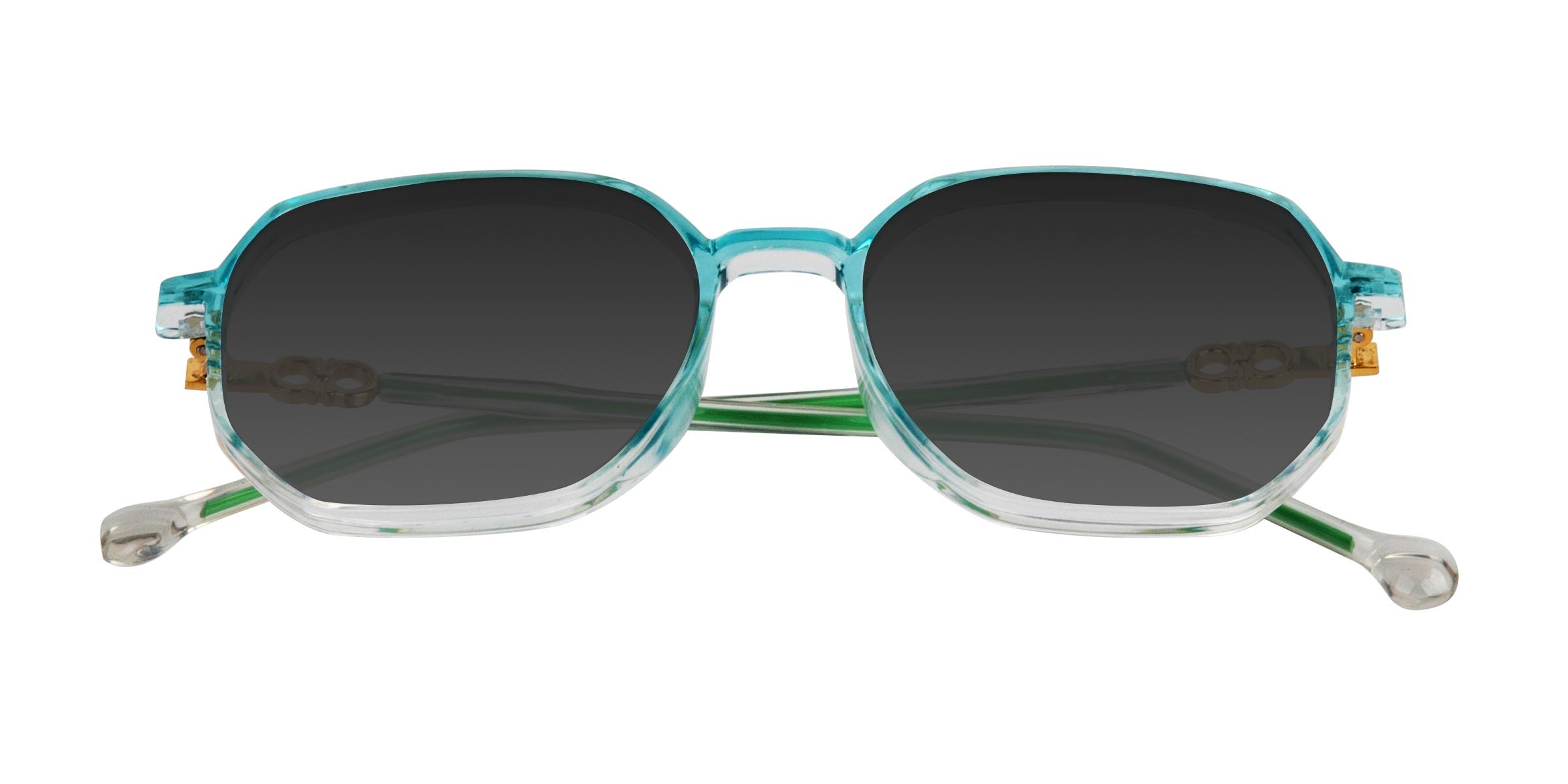 Dillon Square Green Sunglasses Viskle