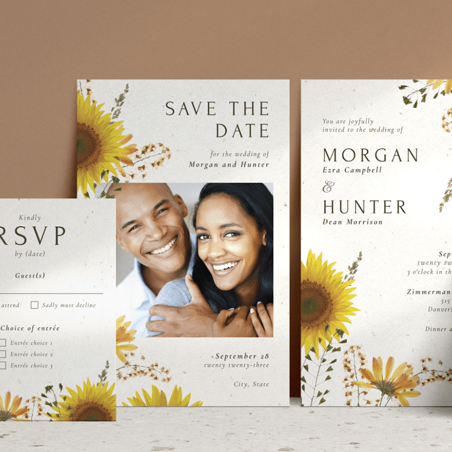 Wedding invitation deals photo