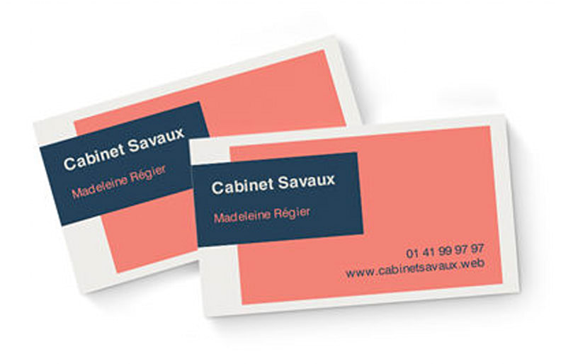 Carte de Visite Double  Impression Carte Pliable Personnalisé