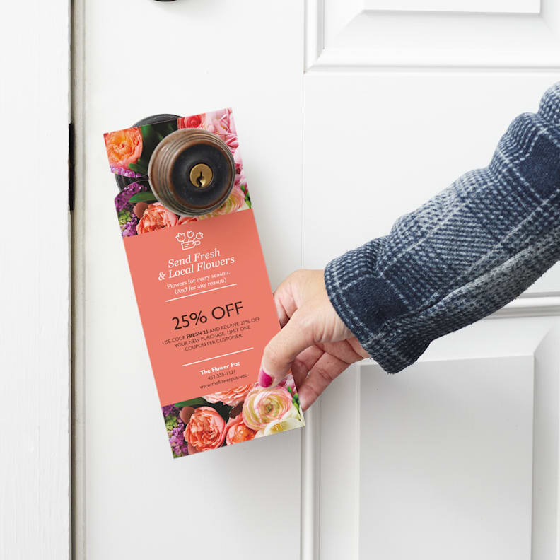 Door Hangers with Tear Off Coupons