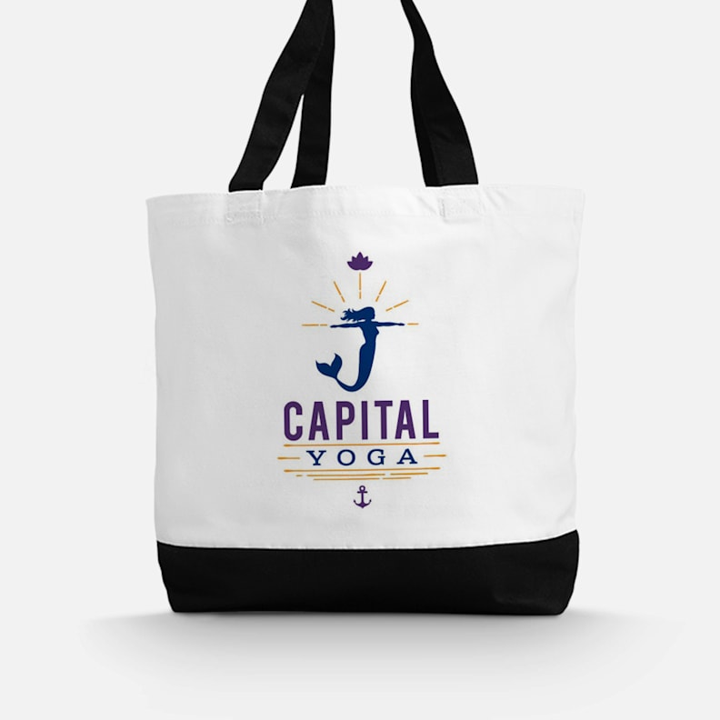 Just A Girl Who Loves Yoga Tote Bag for Yoga Class, Yoga Theme