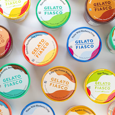 Gelato Fiasco ice cream packaging design