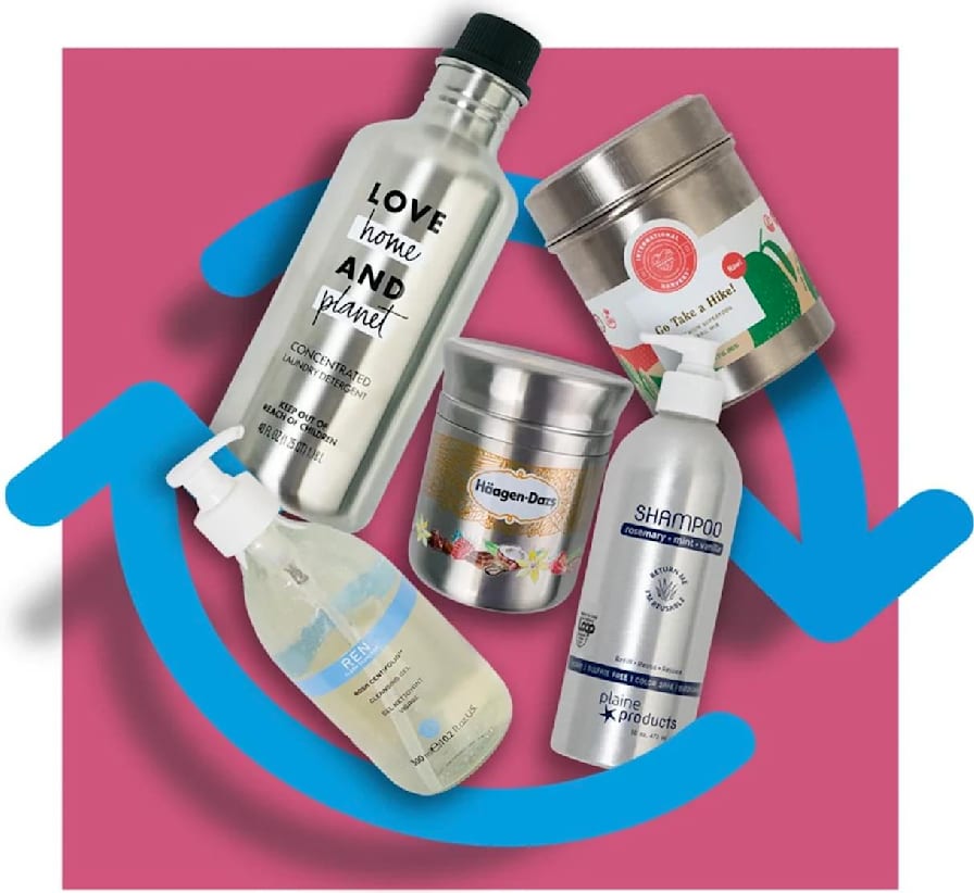 Recyclable Aluminum Beauty Packaging : Plaine Products offers