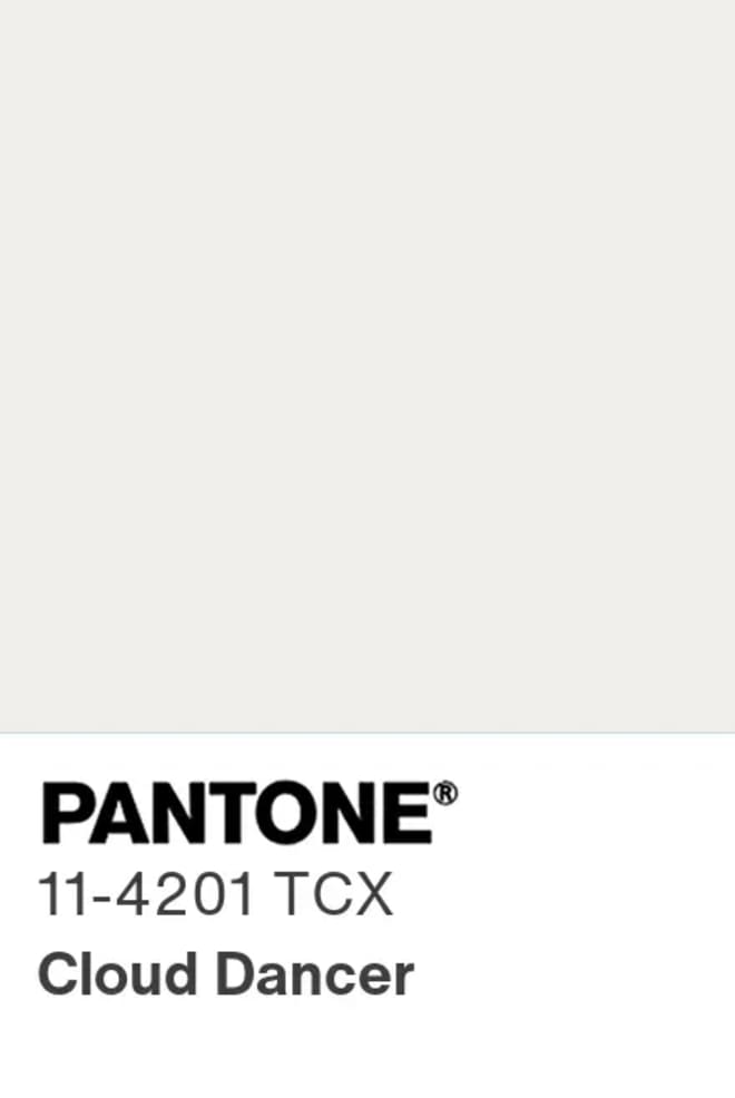 Pantone Color of the Year 2026 Cloud Dancer